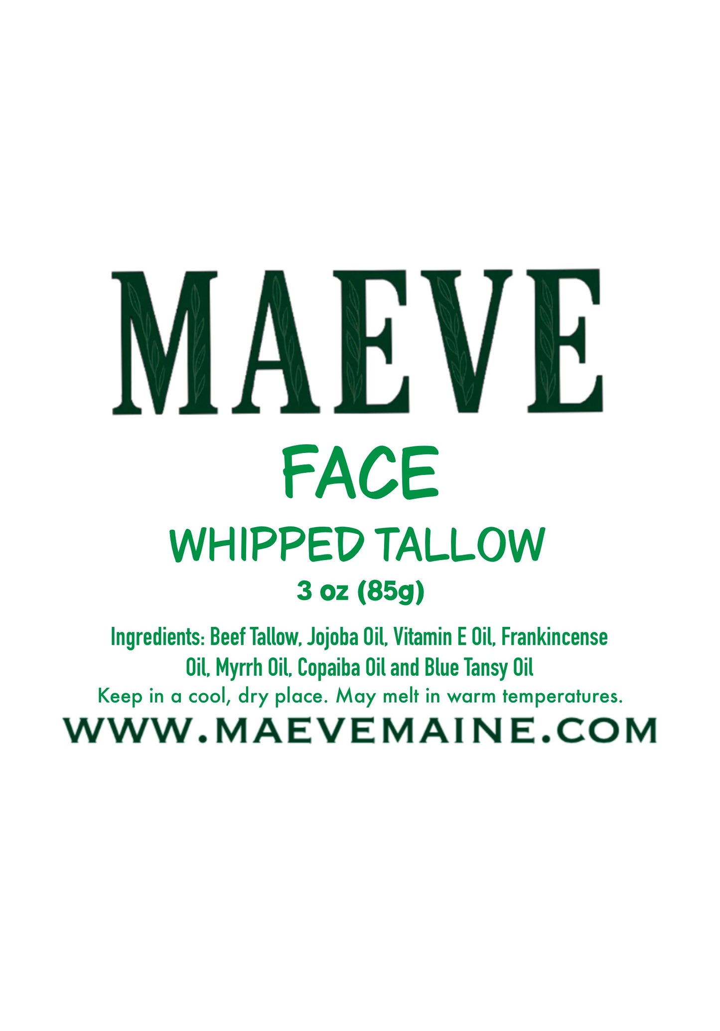 Face Whipped Tallow 3 oz