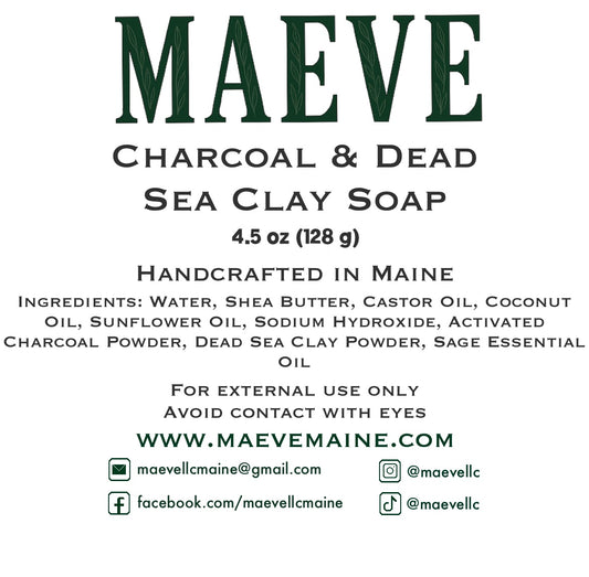 Charcoal & Dead Sea Clay Soap Bar