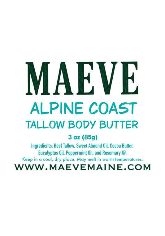 Alpine Coast Tallow Body Butter 3 oz