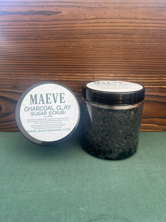 Charcoal Clay Sugar Scrub 4 oz