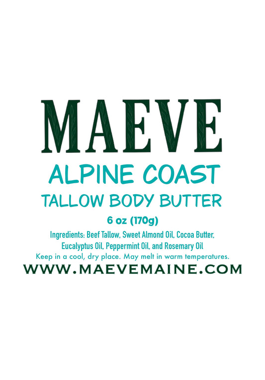 Alpine Coast Tallow Body Butter 6 oz