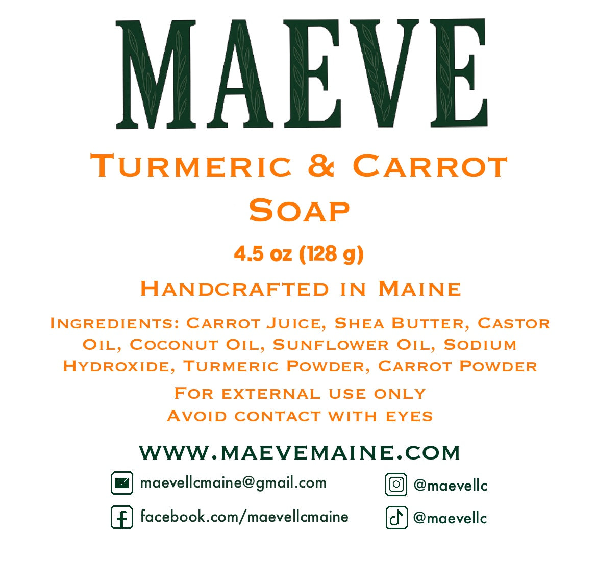 Turmeric & Carrot Soap Bar